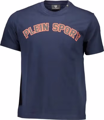 Blue Cotton Men's T-Shirt