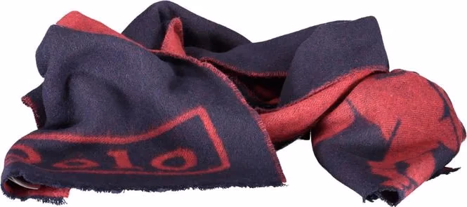 Ralph Lauren Blue Wool Men Scarf