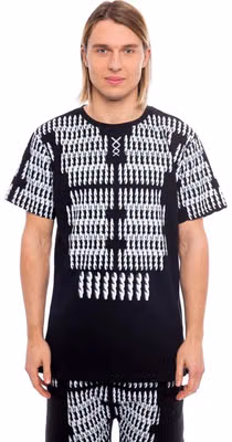 Black Cotton Men T-Shirt