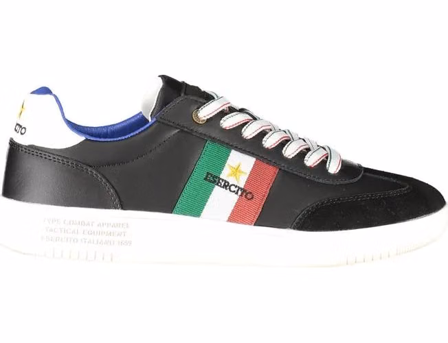 Esercito 1659 Black Leather Men Sneaker