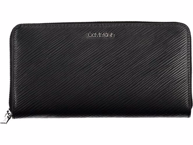 Calvin Klein Black Polyurethane Women Wallet