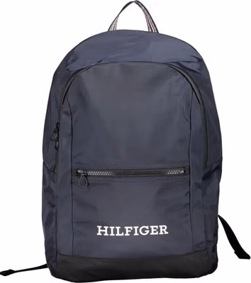 Blue Polyester Men Backpack