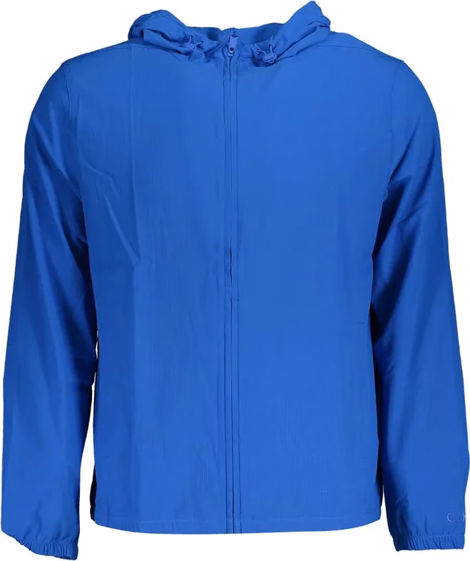 Calvin Klein Blue Polyester Men's Sports Jacket