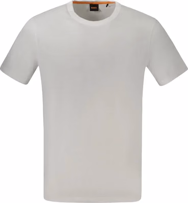 White Cotton Mens T-Shirt