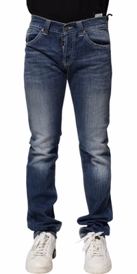 Blue Washed Skinny Fit Casual Men Denim Jeans