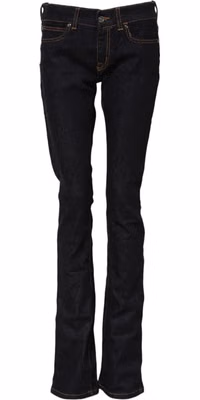 Dark Blue Cotton Mid Waisted Skinny Denim Jeans