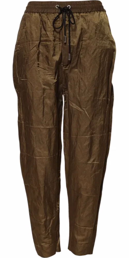 Dsquared² Brown Mid Waisted Women Sweatpants Pants