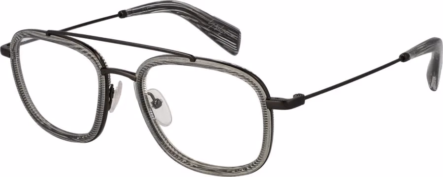 Yohji Yamamoto Gray Plastic Glasses (Frames)