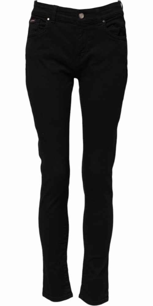 Dolce & Gabbana Black Cotton Logo Skinny Mid Waist Denim Jeans