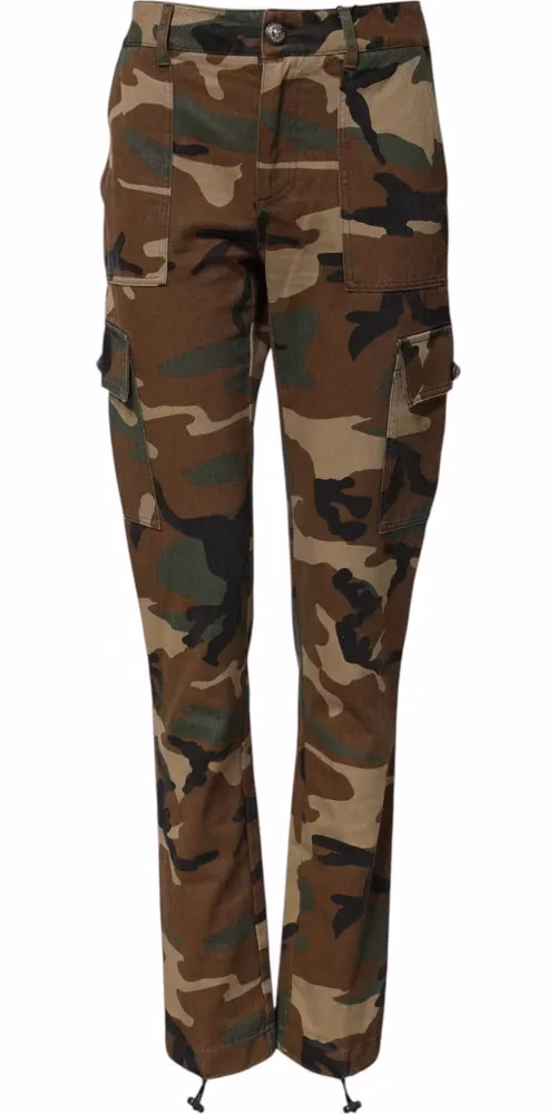 Dolce & Gabbana Multicolor Camouflage Cargo Pants