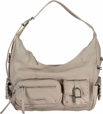 White Polyurethane Women Handbag