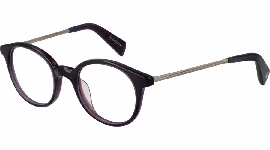 Yohji Yamamoto Purple Metal & Plastic Glasses (Frames)