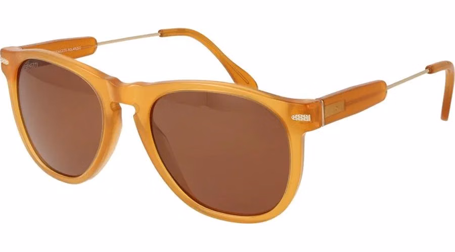 Serengeti Orange Plastic Sunglasses