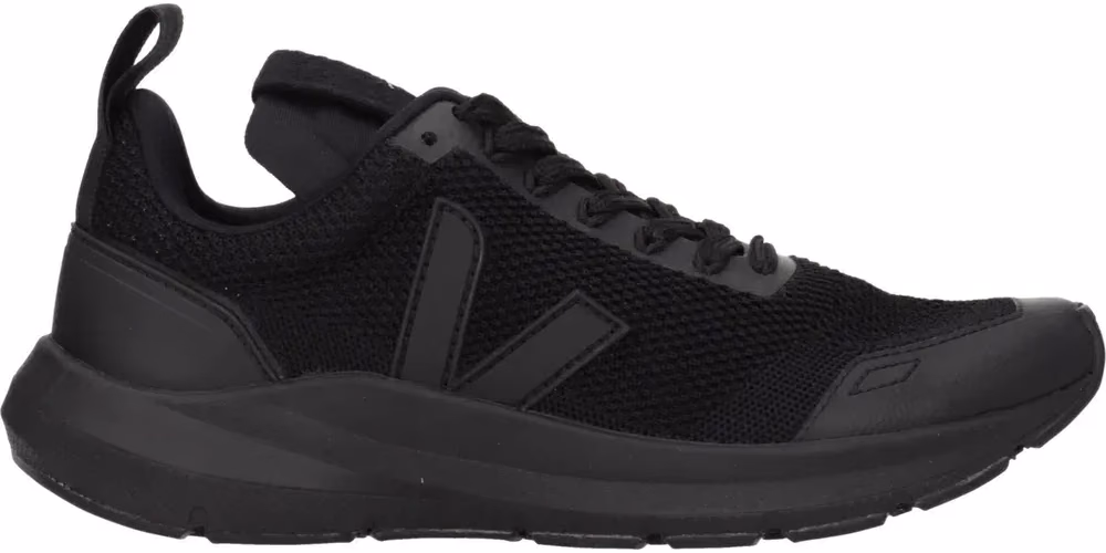 Veja Black Fabric Athletic Sneakers