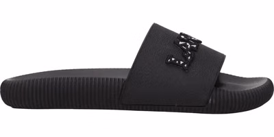 Black Cotton Slippers