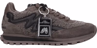 Gray Fur Chunky Sneakers