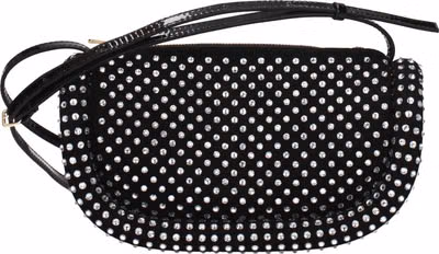 Black Leather Crossbody Bag