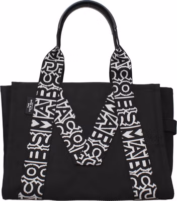 Black Fabric Shoulder Bag