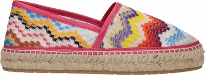 Multicolor Fabric Espadrilles