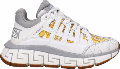 White Fabric Athletic Sneakers