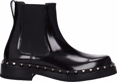 Black Leather Ankle Boots