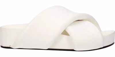 White Leather Slippers