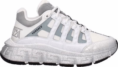White Fabric Athletic Sneakers