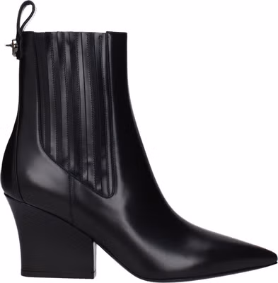 Black Leather Ankle Boots
