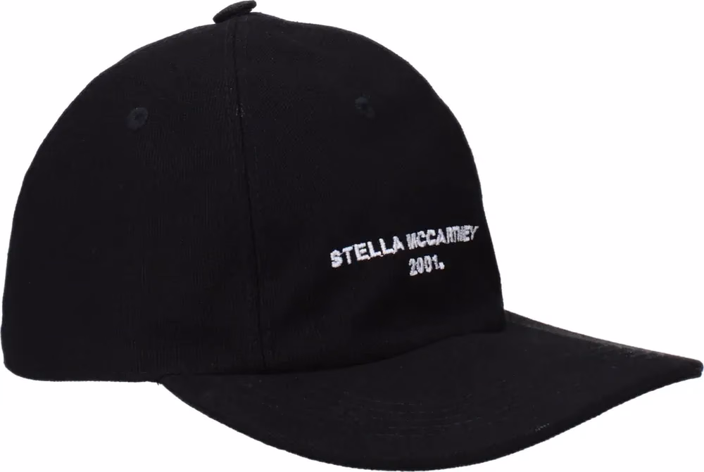 Stella McCartney Black Cotton Cap (Baseball Hat)