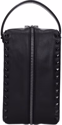 Black Leather Clutch Bag