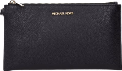 Black Leather Clutch Bag