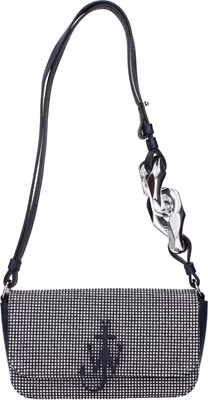 Blue Fabric Shoulder Bag