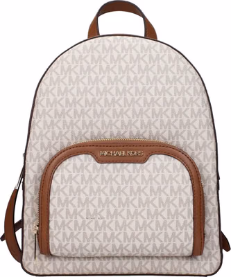 Beige Fabric Backpack