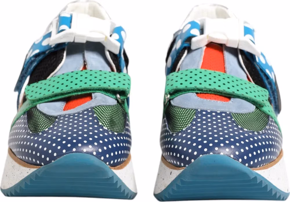 Dolce & Gabbana Multicolor Leather Low Top Sneakers Shoes