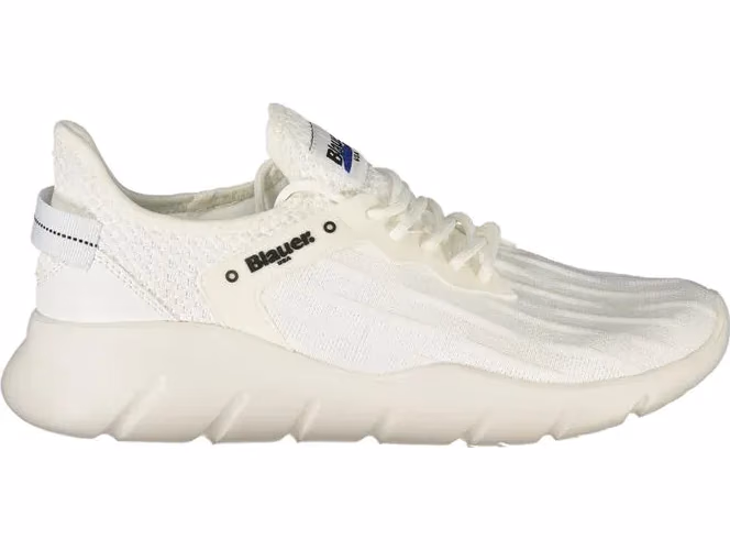 Blauer White Polyester Men's Sneaker