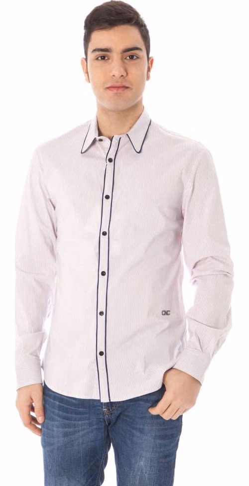 Costume National Rosa Cotton Men Shirt