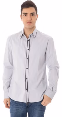 Azzurro Cotton Men Shirt