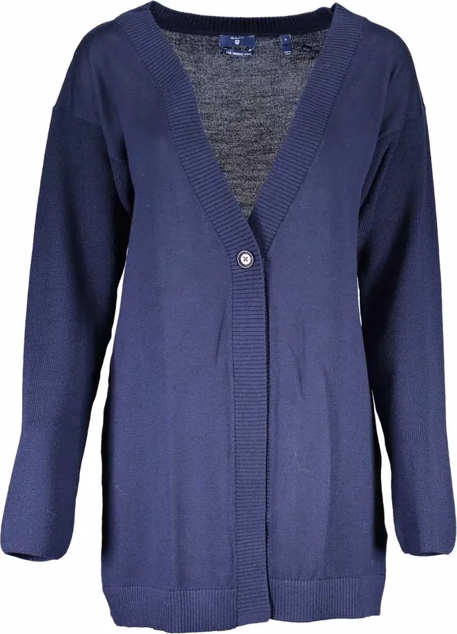 Gant Blu Wool Womens Cardigan