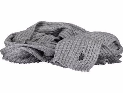 Gray Wool Men's Scarf