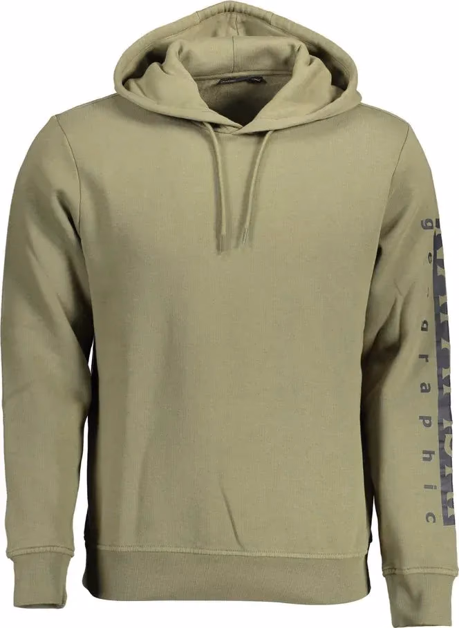 Napapijri Verde Cotton Men Sweatshirt