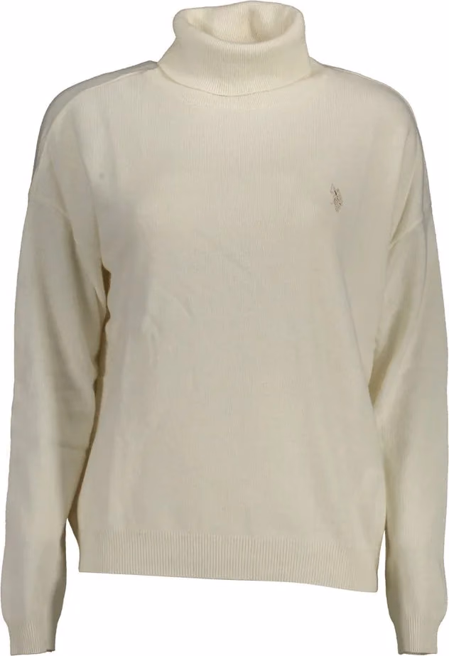 U.S. POLO ASSN. Bianco Viscose Women's Sweater
