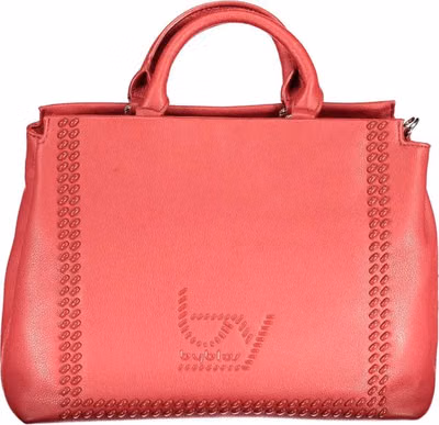 Beige Polyurethane Women Handbag