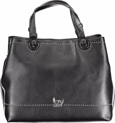 Nero Polyurethane Women Handbag
