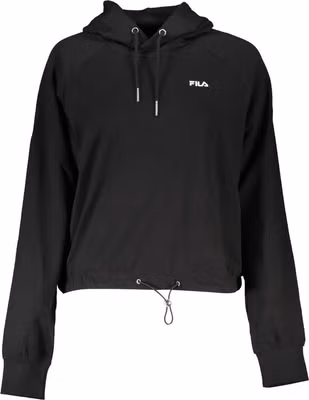 Black Cotton Women's Sweatshirt