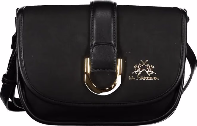 La Martina Nero Polyurethane Women Shoulder Bag