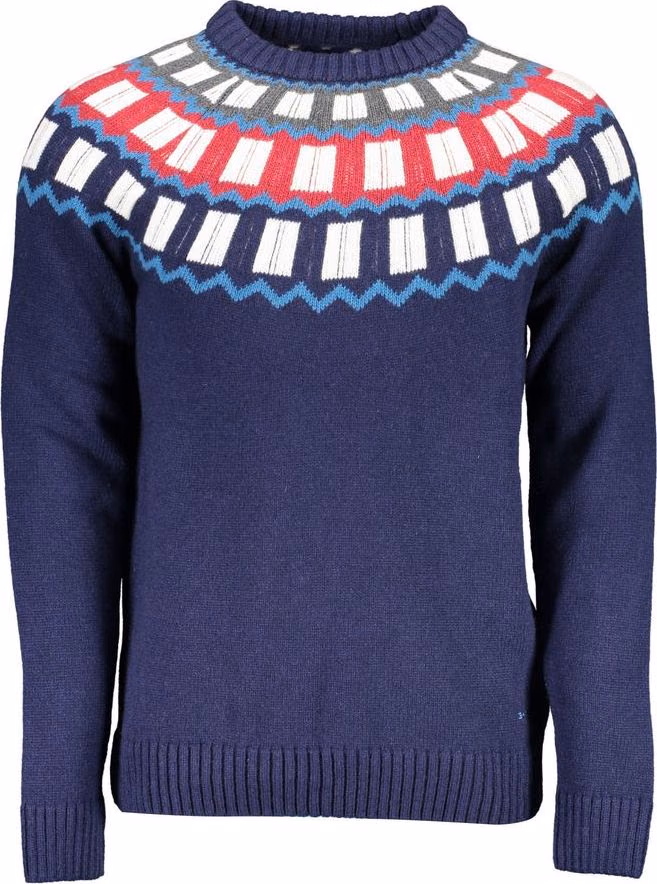 Gant Blue Wool Men Sweater