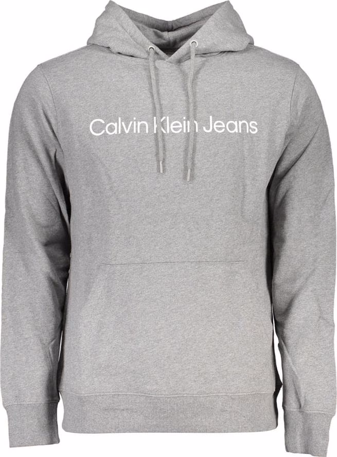 Calvin Klein Grigio Cotton Men's Sweatshirt