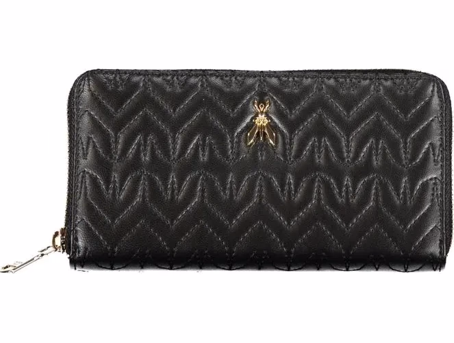 Patrizia Pepe Black Polyurethane Women Wallet