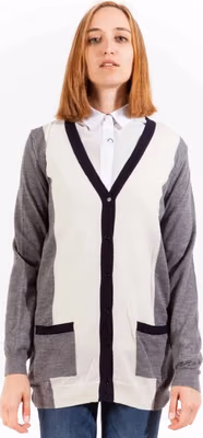 Grigio Wool Women Cardigan