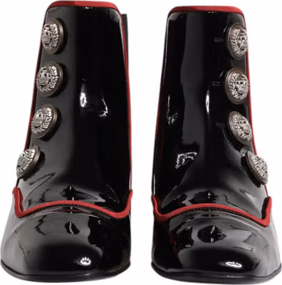 Black Jackie Buttoned Chelsea Boots Shoes